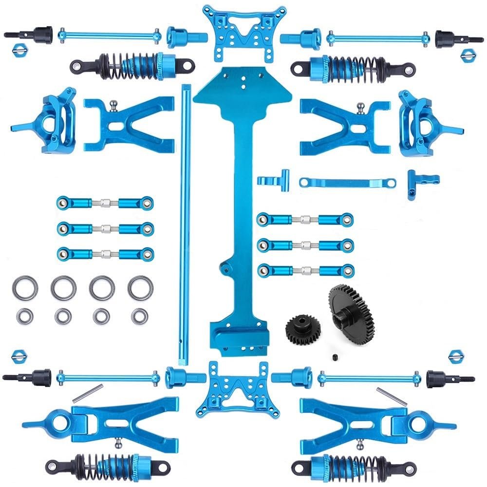 Greendhat Metal Upgrade Parts Kit Drive Shaft Suspension Arm for WLtoys A959-B A969-B A979-B K929-B A959B 1/18 RC Car Accessories ( Color : Blue )