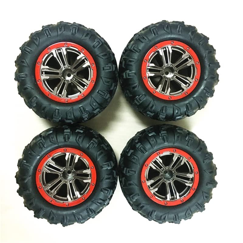 Greendhat 4PCS /Lot RC Car Tire for XLH Xinlehong 9125 1/10 RC Racing Car Parts Rubber Tires 5-ZJ02 Xinlehong 9125 Tire