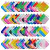 60 Pcs Tie Dye Squeeze Pop Bubble Simple Fidget Sensory Toys, Keychain Wrap Small Pop Bulk Classroom Prizes Relieve Anxiety Stress Toy for Kids Adult view 1