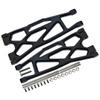 GPM 24Pc Set Upgrades Aluminium 6061-T6 Front/Rear Extended Lower Arms (Widemaxx #7895) for X-Maxx 8S (WideMaxx) RC Cars (Black) view 1