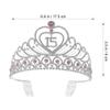 KALLORY Birthday Party Rhinestone Tiara Crown Headband Sweet 15 Birthday Accessories Girls Quinceanera Hairpiece 6.69X5.51X3.54In view 2