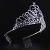 KALLORY Birthday Party Rhinestone Tiara Crown Headband Sweet 15 Birthday Accessories Girls Quinceanera Hairpiece 6.69X5.51X3.54In view 4