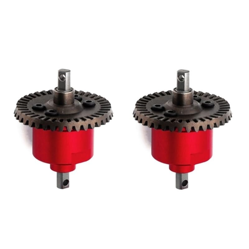 Greendhat 2Pcs All Metal Front Rear Differential for Traxxas Slash 4X4 VXL Stampede Rustler Remo HQ727 1/10 RC Car Upgrade Parts ( Color : Red )