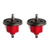 Greendhat 2Pcs All Metal Front Rear Differential for Traxxas Slash 4X4 VXL Stampede Rustler Remo HQ727 1/10 RC Car Upgrade Parts ( Color : Red ) view 1
