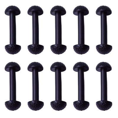 gtpartes 10Pcs Vintage Figure Leg Band Replacement Fit for Motu Original Series Action Figures Masters of The Universe Toy Leg Connector Sorting Stacking Toys Black Rubber