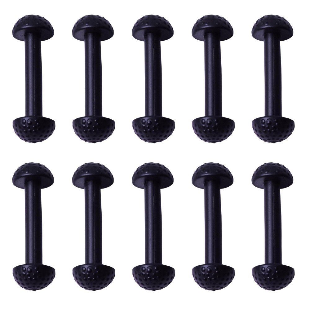 gtpartes 10Pcs Vintage Figure Leg Band Replacement Fit for Motu Original Series Action Figures Masters of The Universe Toy Leg Connector Sorting Stacking Toys Black Rubber