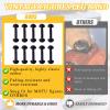 gtpartes 10Pcs Vintage Figure Leg Band Replacement Fit for Motu Original Series Action Figures Masters of The Universe Toy Leg Connector Sorting Stacking Toys Black Rubber view 3