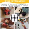 gtpartes 10Pcs Vintage Figure Leg Band Replacement Fit for Motu Original Series Action Figures Masters of The Universe Toy Leg Connector Sorting Stacking Toys Black Rubber view 4