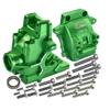 GPM Aluminum 7075-T6 Front/Rear Gear Box for TRAXXAS 1/8 4Wd Sledge Monster Truck-95076-4 (Red) view 1