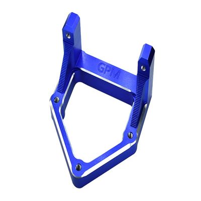 GPM 1Pc Set Upgrades Aluminum 7075-T6 Servo Mount for 1/10 4Wd Hammer Rey U4 Rock RacerLOS03030 RC Cars (Blue)