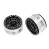 4PCS CNC Aluminum Alloy 2.9 Beadlock Wheel Rim Hub for 1/6 RC Crawler Car Axial SCX6 Compatible with Jeep JLU Wrangler Upgrade Parts ( Color : Green ) view 2