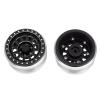 4PCS CNC Aluminum Alloy 2.9 Beadlock Wheel Rim Hub for 1/6 RC Crawler Car Axial SCX6 Compatible with Jeep JLU Wrangler Upgrade Parts ( Color : Green ) view 3