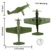 TimMee WW2 Fighter Ace Planes - OD Green 9pc Plastic Army Men Airplanes USA Made view 2