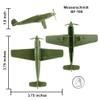TimMee WW2 Fighter Ace Planes - OD Green 9pc Plastic Army Men Airplanes USA Made view 4