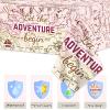 3 PCS Adventure World Awaits Party Decorations for Graduation Exploring Travel Tablecloths Plastic Disposable Bon Voyage Party Table Covers for Retirement Birthday Adventure Party Supplies Favors view 4