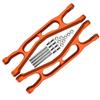 GPM 22Pc Set Upgrades Aluminium 6061-T6 Front/Rear Extended Upper Arms (Widemaxx #7895) for X-Maxx 8S (WideMaxx) RC Cars (Orange) view 1