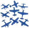 TimMee WW2 Fighter Ace Planes - Blue 9pc Plastic Army Men Airplanes USA Made view 1