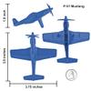 TimMee WW2 Fighter Ace Planes - Blue 9pc Plastic Army Men Airplanes USA Made view 2
