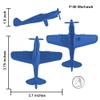 TimMee WW2 Fighter Ace Planes - Blue 9pc Plastic Army Men Airplanes USA Made view 3