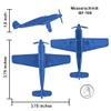 TimMee WW2 Fighter Ace Planes - Blue 9pc Plastic Army Men Airplanes USA Made view 4