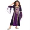 Sywiyi Kids Girls Medieval Princess Costume Retro Gown Dress Renaissance Robe for Halloween Cosplay Dress Up Purple 16 Years view 1