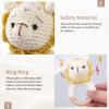 Samonyed Crochet Baby Toys Stuffed Animals for Babies Elephant Crochet Baby Toy Infant Soothe Toys for Sensory and Early Grips Development Gift for Baby Shower, Birthday view 3