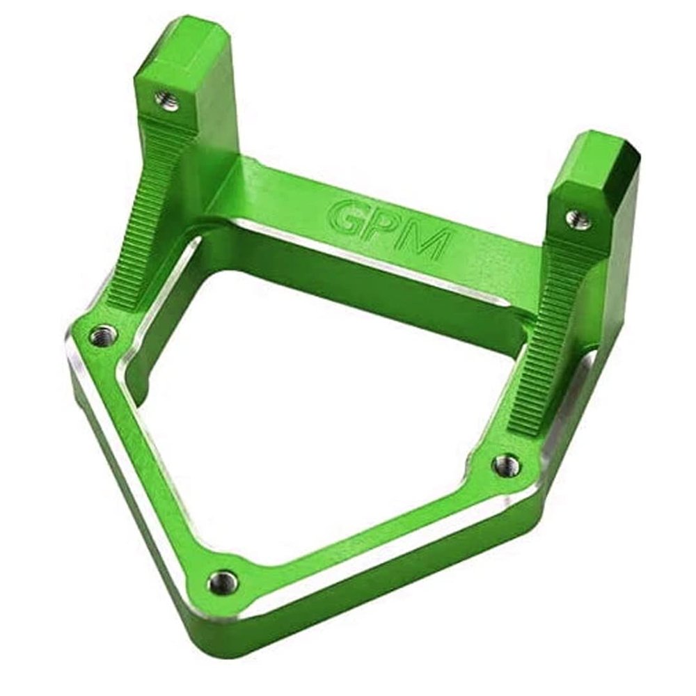 GPM 1Pc Set Upgrades Aluminum 7075-T6 Servo Mount for 1/10 4Wd Hammer Rey U4 Rock RacerLOS03030 RC Cars (Green)