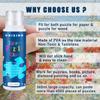 3PCS Jigsaw Puzzle Glue with Sponge Head, Clear Water Soluble Craft Puzzle Protect Glue for 3000/3500/5000 Pieces of Puzzle (3 Bottle X 120ML) view 3