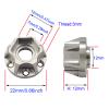 AMOGOT 4Pcs Metal RC Wheel Hubs Adapters 12mm Hex for 1.9inch 2.2inch Beadlock Wheel Rim Axial Scx10 Trx4 Wraith Gen7 Gen8 D90 CC01 1/11 RC Crawler S (12mm) view 2