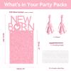 1st Birthday Baby Photo Banner for Newborn to 12 Months, Monthly Milestone Photograph Bunting Garland, Monthly Photo Banner for Baby Boys Girls First Birthday Party Celebration Decoration (Pink view 2
