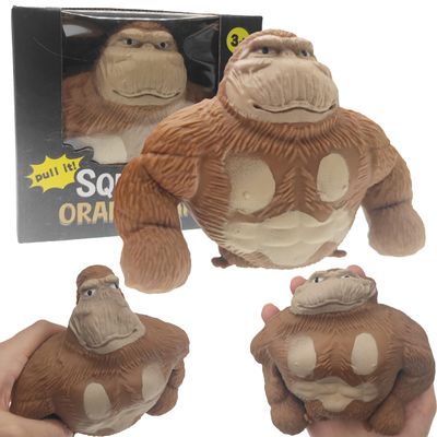 Monkey Toy Figure for Kids and Adults, Decompress and Stretch Stress Gorilla, Stress Relief Toy for Children and Adults, Gift for Easter, Birthday