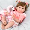 Aori Realistic Reborn Baby Doll Girls - 22 inches Real Life Newborn Baby Dolls, Adorable Lifelike Babies, Weighted Reborn Toddler Gifts Set for Kids Grandma view 1
