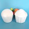Happyyami 10Pcs White Polystyrene Cupcake Model Foam Realistic Diy Craft Fake Cake Model Photography Props Decoration view 2