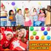 100 Pcs Mini Smile Face Stress Balls Bulk 1.57 Inch Colored Soft Small Foam Funny Stress Relief Balls for Teens Adults Finger Exercise Christmas Reward Party Bag Gift view 2