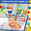 100 Pcs Mini Smile Face Stress Balls Bulk 1.57 Inch Colored Soft Small Foam Funny Stress Relief Balls for Teens Adults Finger Exercise Christmas Reward Party Bag Gift view 4