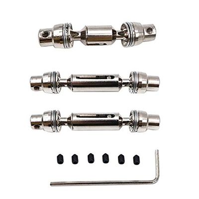 Metal Front Rear Drive Shaft for 1/16 WPL B36 B16 C14 C24 B24 Henglong Truck RC Car Spare Parts R7RB ( Color : Silver )