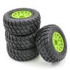 4PCS 110MM Tyre Wheels Short Course Truck Tires for 12MM 14MM 17MM ARRMA Traxxas HSP Tamiya HPI Off-Road Vehicle Short Truck (Color : Purple) view 1