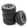 4PCS 110MM Tyre Wheels Short Course Truck Tires for 12MM 14MM 17MM ARRMA Traxxas HSP Tamiya HPI Off-Road Vehicle Short Truck (Color : Purple) view 2