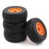 4PCS 110MM Tyre Wheels Short Course Truck Tires for 12MM 14MM 17MM ARRMA Traxxas HSP Tamiya HPI Off-Road Vehicle Short Truck (Color : Purple) view 4