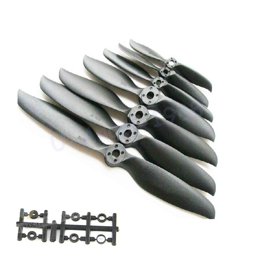 BAIJAC 10pcs/lot KMP Propeller 4.1 * 4.1E 4.5 * 4.5E 5 * 5E 6 * 3E 6 * 4E 7 * 3E 8 * 4E 8 * 6E 9 * 6E 9 * 4.7E 10 * 5E 12 * 6E 13 x 8E for Rc Airplane (Color : 11X5.5E)