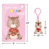 ceiba tree 30 Pack Valentines Day Gifts for Kids Cards with Animal Key Chains Classroom School Classmates Keychains Valentine's Class Gifts Exchange Goodie Bag Stuffers Party Favors view 2