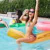 4 Pcs Summer Pool Floats Inflatable Raft Battle Logs Funny Pool Games Floats Toys Inflatable Floating for Beach Water Games Swimming Sports Party Teens Adults(Log) view 4
