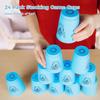 yeesport Sport Stacking Cups, 24pcs Sports Stacking Cups Sport Training Game for Challenge Competition Travel Party Gift for Kids and Adults (Blue & Red) view 3