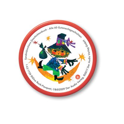 Kekz Audiochip for Biscuit Headphones, Sandman - Kekz 2: Sandman Story Book, Audio Book for Children from 3 Years, Playing Time Approx. 213 Minutes, White