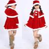 AnFeng Toddler Kids Baby Girls Christmas Clothes Costume Party Dresses+Shawl+Hat Outfit Baby Girls' Clothing (Red, 100) view 2