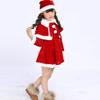AnFeng Toddler Kids Baby Girls Christmas Clothes Costume Party Dresses+Shawl+Hat Outfit Baby Girls' Clothing (Red, 100) view 4