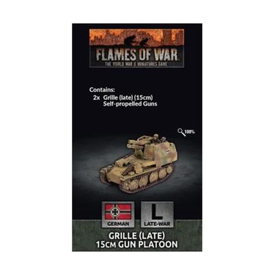 Battlefront Miniatures Flames of War WW2: German - Grille (Late) 15cm Gun Platoon