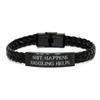 Cheap Juggling, Shit Happens. Juggling Helps, Juggling Braided Leather Bracelet from view 1