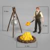 Toyvian Office Decor Miniature Miniature 1 Set Miniature Mini fire Pit Accessory Miniature Camping kit Doll House Camping kit Camping Figurine 3D Miniatures view 2