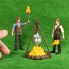 Toyvian Office Decor Miniature Miniature 1 Set Miniature Mini fire Pit Accessory Miniature Camping kit Doll House Camping kit Camping Figurine 3D Miniatures view 3